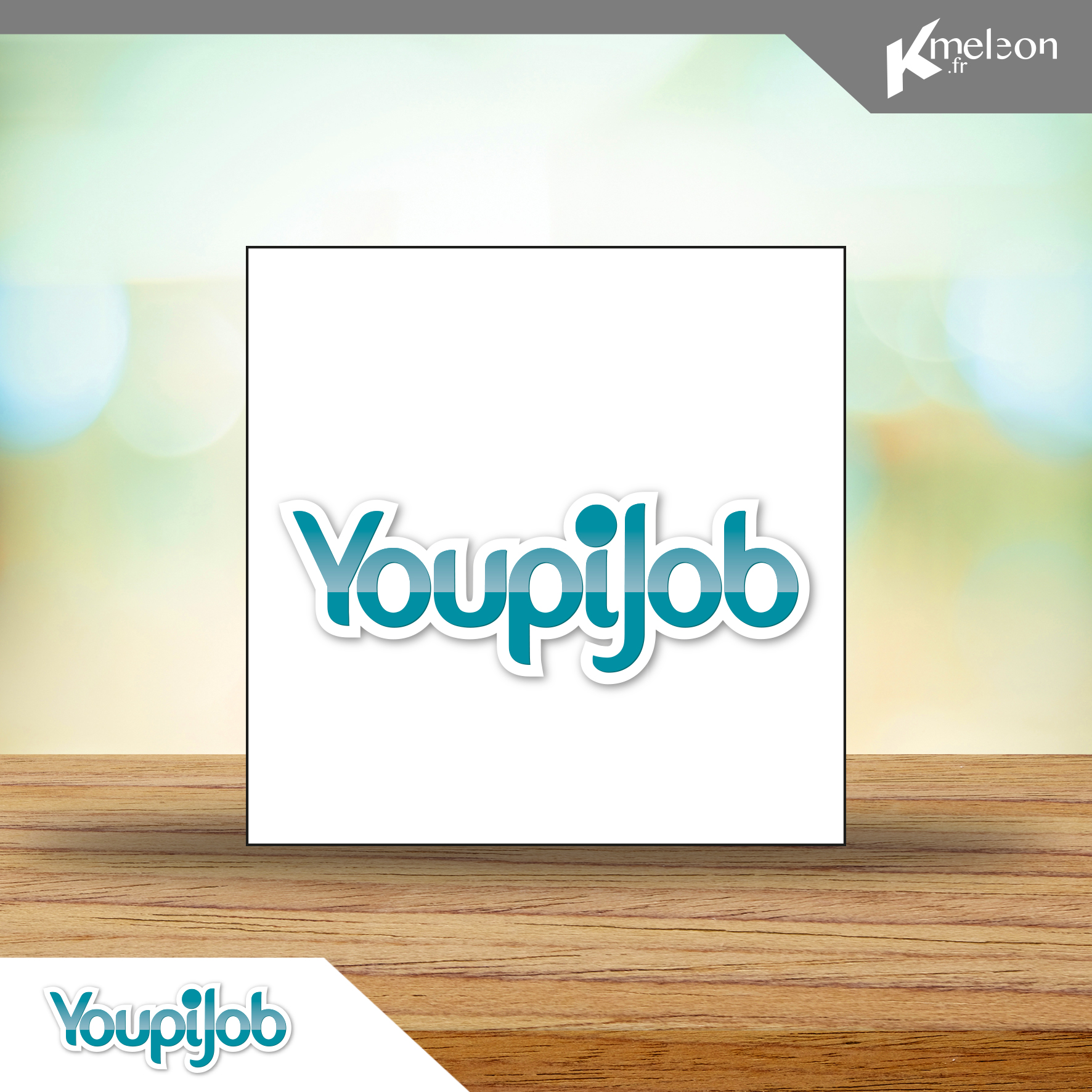 Création du logo Youpijob (plateforme N°1 en france du « jobbing » )